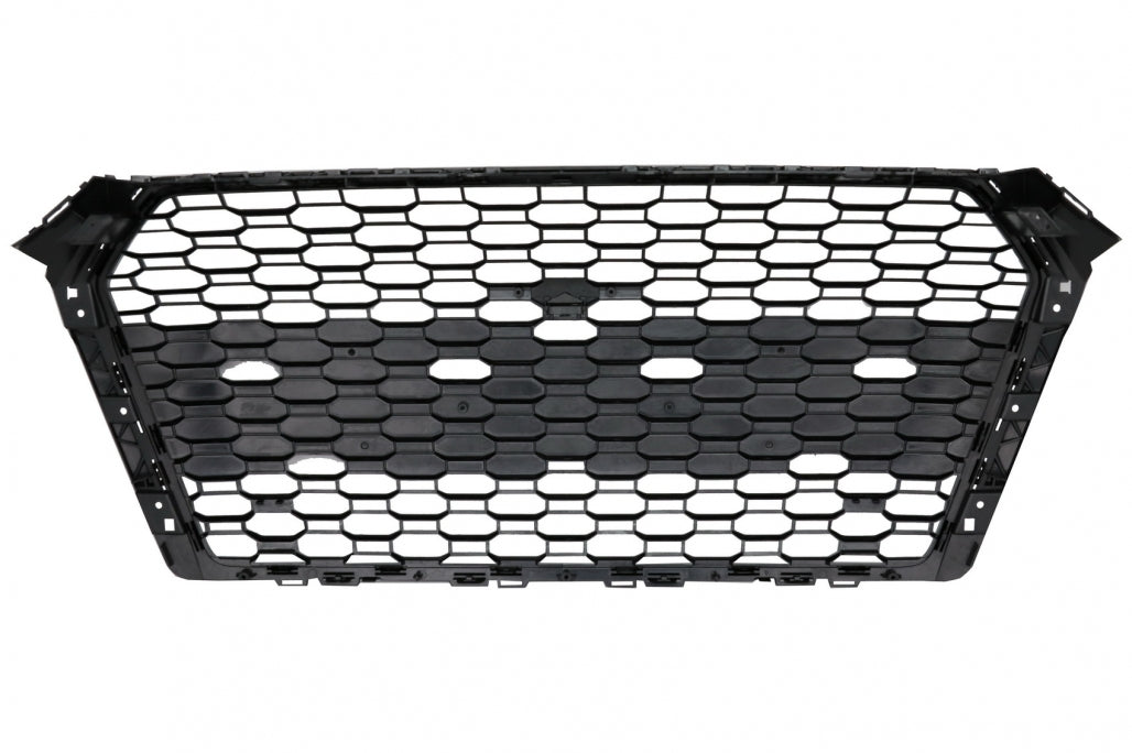 RS Design Badgeless Front Grille Piano Black for Audi A4 B9 8W Sedan / Avant (2016–2018)