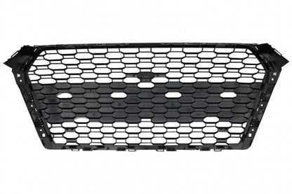 RS Design Badgeless Front Grille Piano Black for Audi A4 B9 8W Sedan / Avant (2016–2018)