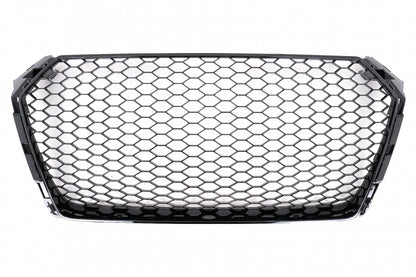 RS Design Glossy Black Front Grille for Audi A4 B9 8W Sedan / Avant (2016–2018)