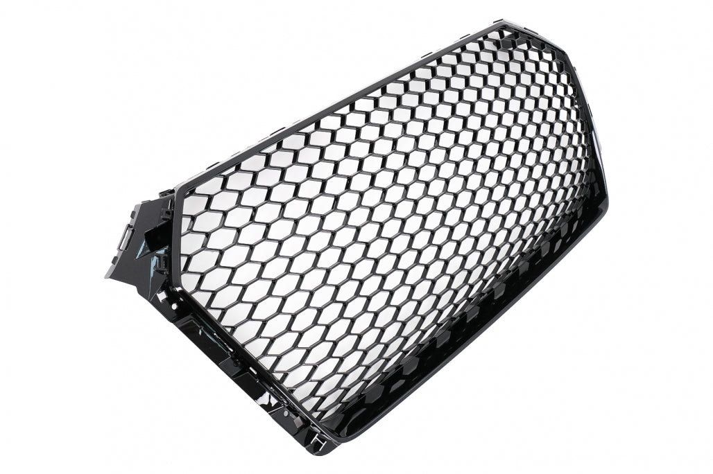 RS Design Glossy Black Front Grille for Audi A4 B9 8W Sedan / Avant (2016–2018)