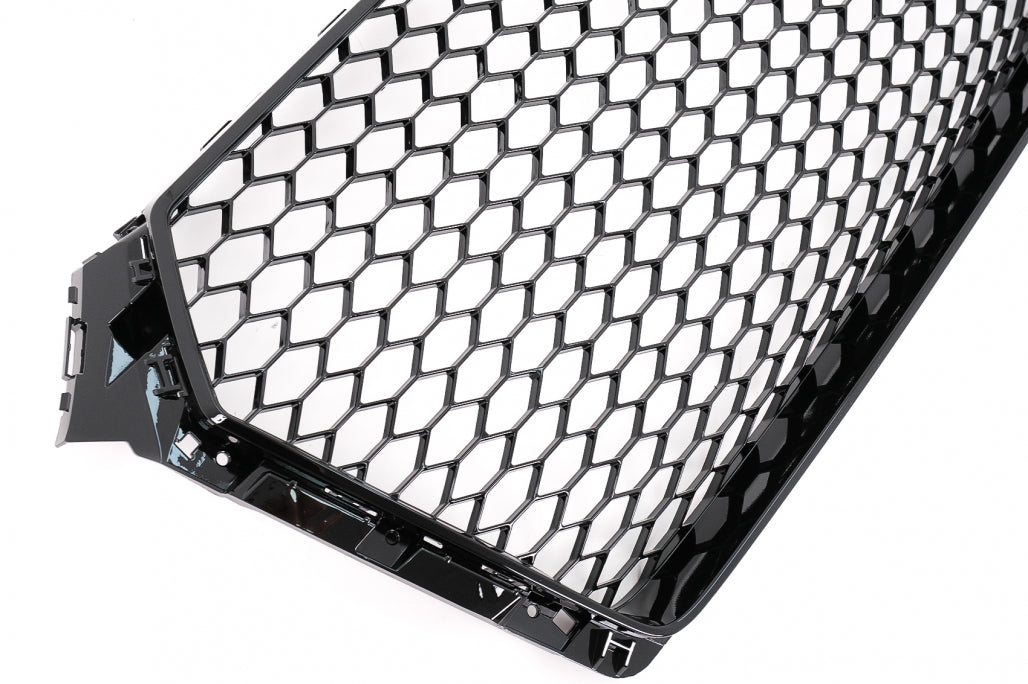RS Design Glossy Black Front Grille for Audi A4 B9 8W Sedan / Avant (2016–2018)
