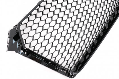 RS Design Glossy Black Front Grille for Audi A4 B9 8W Sedan / Avant (2016–2018)