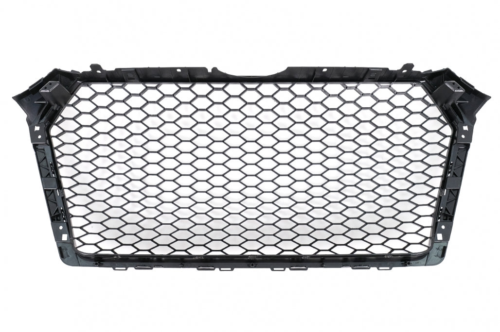 RS Design Glossy Black Front Grille for Audi A4 B9 8W Sedan / Avant (2016–2018)