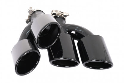 RS Design Rear Bumper Valance Diffuser with Exhaust Tips for Audi A4 B9 8W Facelift S-Line Sedan / Avant (2020–)