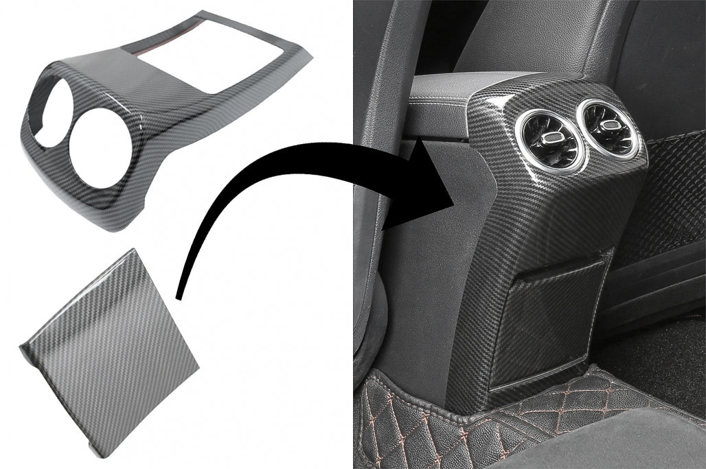 Rear Air Outlet Trim Covers Carbon Fiber Look for Mercedes A-Class W177 V177 (2018–Up)