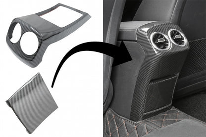 Rear Air Outlet Trim Covers Carbon Fiber Look for Mercedes A-Class W177 V177 (2018–Up)