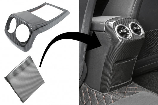 Rear Air Outlet Trim Covers Carbon Fiber Look for Mercedes A-Class W177 V177 (2018–Up)