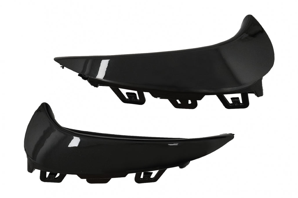 Rear Bumper Aero Flaps Flics Side Fins Piano Black for Mercedes GLA SUV H247 (2020–Up) Sport Line