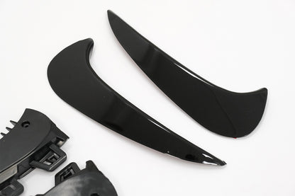 Rear Bumper Aero Flaps Flics Side Fins Piano Black for Mercedes GLA SUV H247 (2020–Up) Sport Line