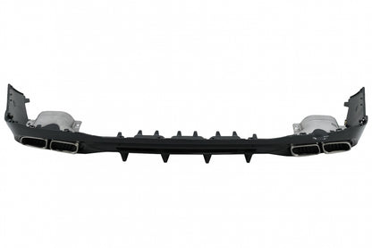 Rear Bumper Diffuser C63 Design with Chrome Exhaust Tips for Mercedes C-Class W206 S206 AMG Sport Line (2021–Up)