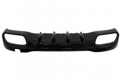 Rear Bumper Diffuser C63 Design with Chrome Exhaust Tips for Mercedes C-Class W206 S206 AMG Sport Line (2021–Up)