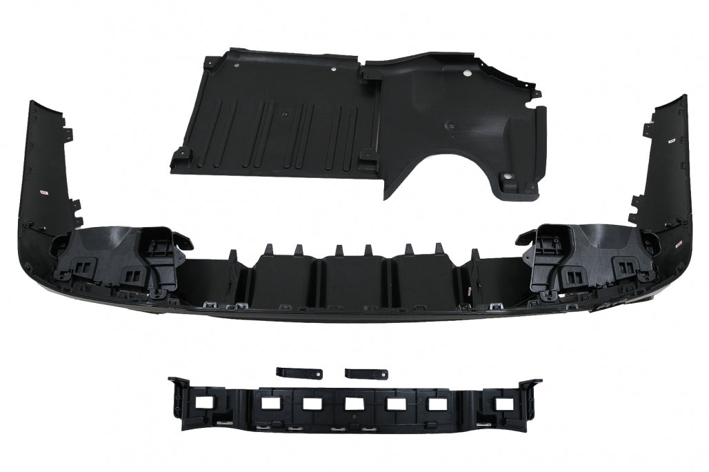 Rear Bumper Diffuser C63 Design with Piano Black Exhaust Tips for Mercedes C-Class W206 S206 AMG Sport Line (2021–Up)
