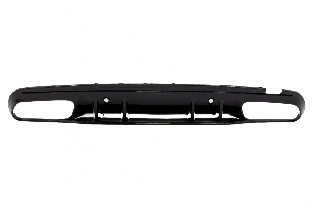 Rear Bumper Diffuser C63S Design with Black Exhaust Tips for Mercedes C-Class W205 S205 AMG Line (2014–2020)