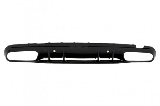 Rear Bumper Diffuser C63S Design with Black Exhaust Tips for Mercedes C-Class W205 S205 AMG Line (2014–2020)