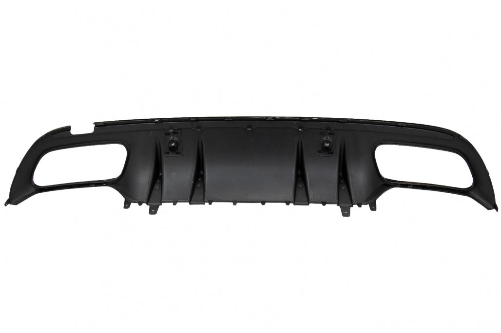 Rear Bumper Diffuser C63S Design with Black Exhaust Tips for Mercedes C-Class W205 S205 AMG Line (2014–2020)