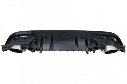 Rear Bumper Diffuser C63S Design with Chrome Tips for Mercedes C-Class W205 S205 Sport Line (2014–2020)