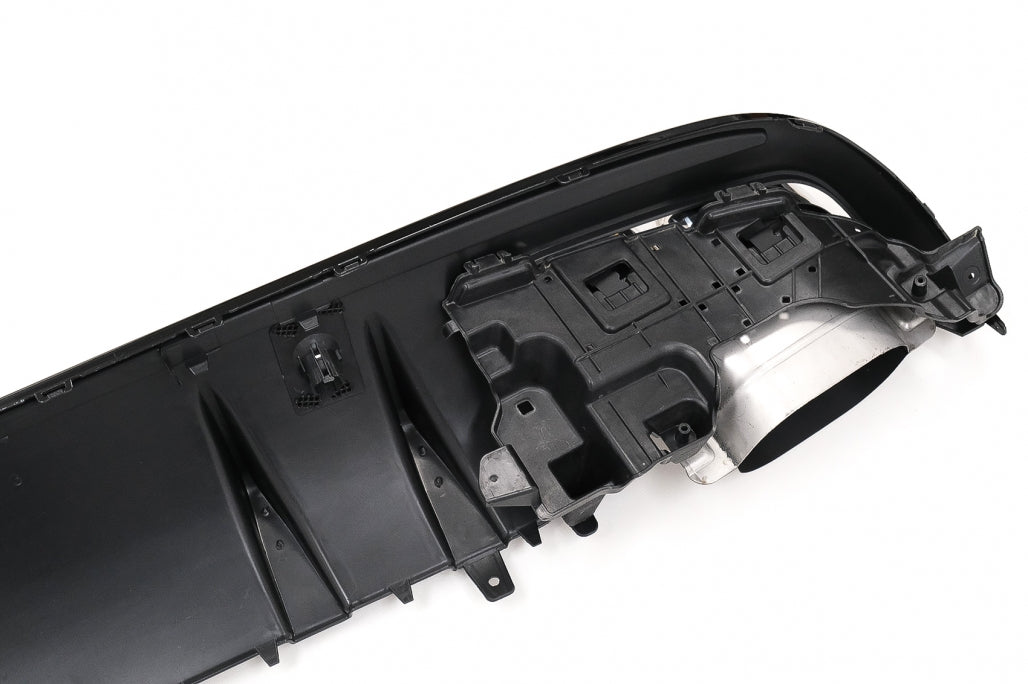 Rear Bumper Diffuser C63S Design with Chrome Tips for Mercedes C-Class W205 S205 Sport Line (2014–2020)