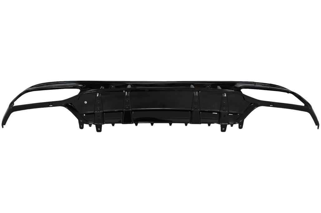 Rear Bumper Diffuser C63S Design with Chrome Tips for Mercedes C-Class W205 S205 Sport Line (2014–2020)