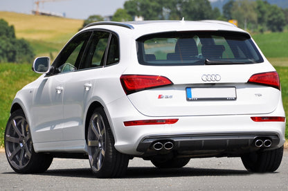Rear Bumper Diffuser Double Outlet for Audi Q5 8R Facelift (2013–2016) S-Line
