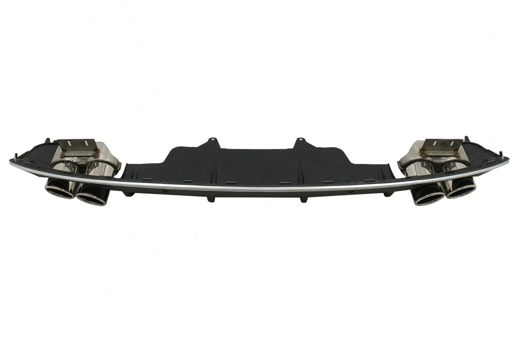 Rear Bumper Diffuser Double Outlet for Audi Q5 8R Facelift (2013–2016) S-Line