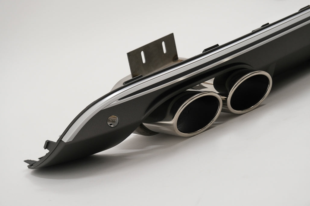 Rear Bumper Diffuser Double Outlet for Audi Q5 8R Facelift (2013–2016) S-Line