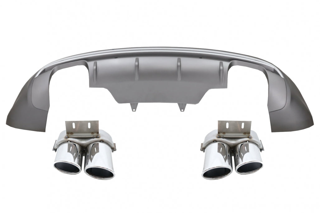Rear Bumper Diffuser Double Outlet for Audi Q5 8R Facelift (2013–2016) SE