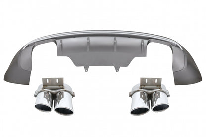 Rear Bumper Diffuser Double Outlet for Audi Q5 8R Facelift (2013–2016) SE