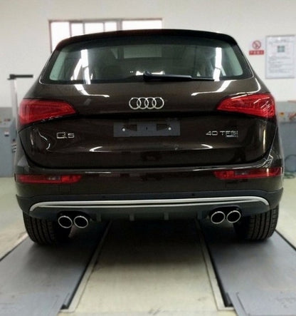 Rear Bumper Diffuser Double Outlet for Audi Q5 8R Facelift (2013–2016) SE