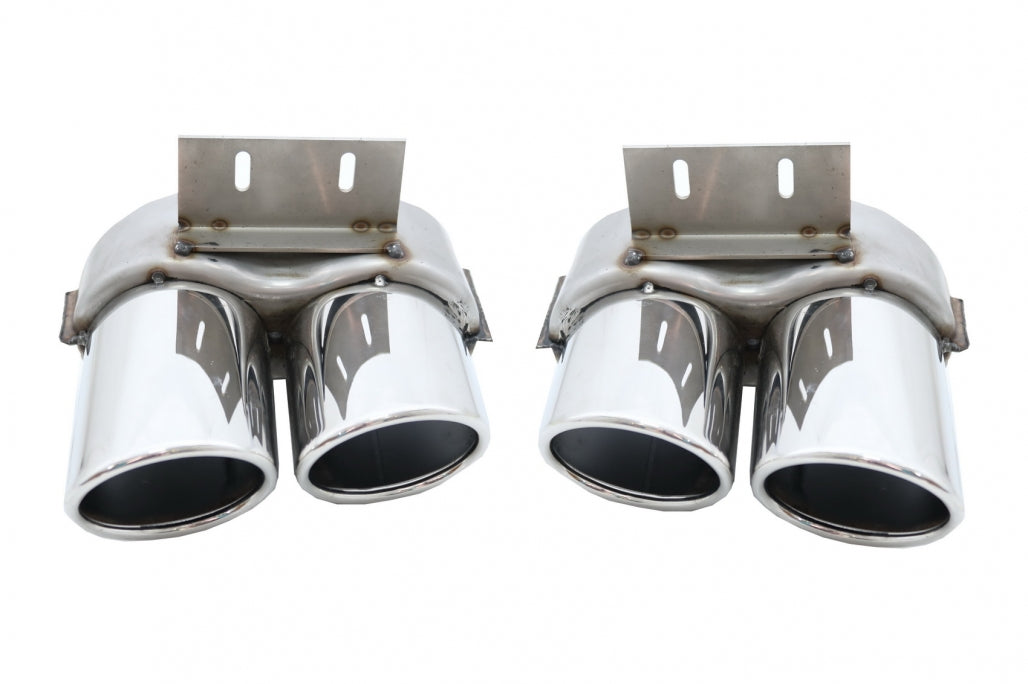 Rear Bumper Diffuser Double Outlet for Audi Q5 8R Facelift (2013–2016) SE