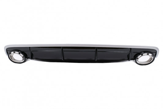 Rear Bumper Diffuser Double Outlet for Audi Q7 4M SUV (2015–2019) S-Line