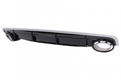 Rear Bumper Diffuser Double Outlet for Audi Q7 4M SUV (2015–2019) S-Line