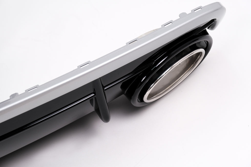 Rear Bumper Diffuser Double Outlet for Audi Q7 4M SUV (2015–2019) S-Line