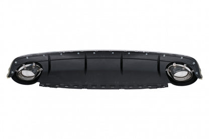 Rear Bumper Diffuser Double Outlet for Audi Q7 4M SUV (2015–2019) S-Line