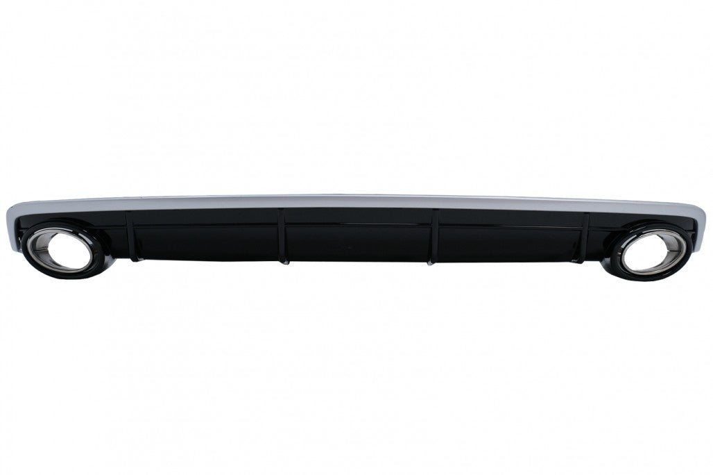 Rear Bumper Diffuser Double Outlet for Audi Q7 4M Standard Bumper (2015–2019)