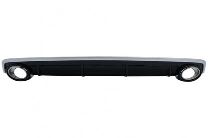 Rear Bumper Diffuser Double Outlet for Audi Q7 4M Standard Bumper (2015–2019)