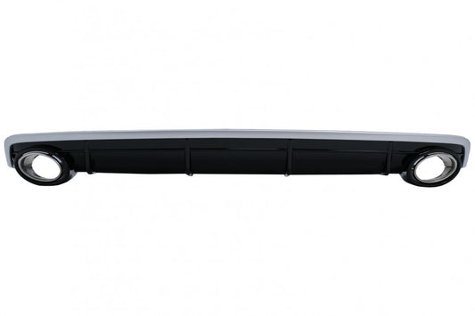 Rear Bumper Diffuser Double Outlet for Audi Q7 4M Standard Bumper (2015–2019)