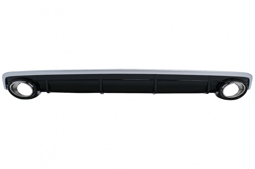 Rear Bumper Diffuser Double Outlet for Audi Q7 4M Standard Bumper (2015–2019)
