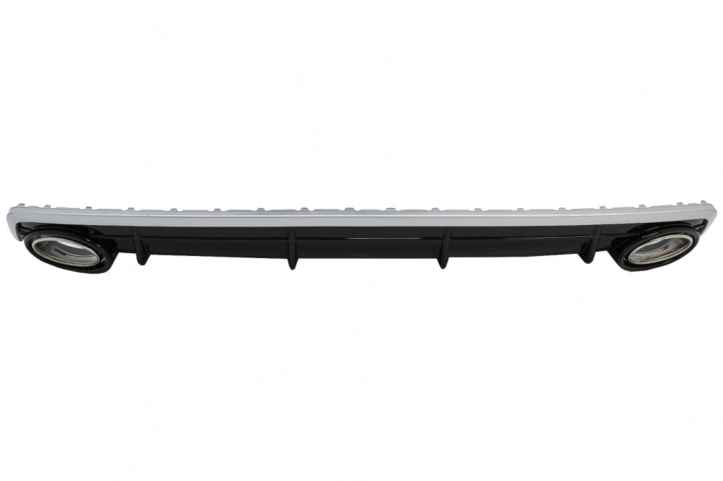 Rear Bumper Diffuser Double Outlet for Audi Q7 4M Standard Bumper (2015–2019)