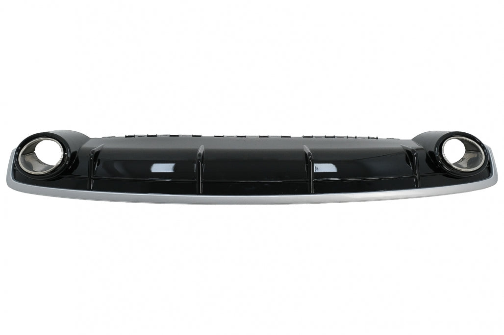 Rear Bumper Diffuser Double Outlet for Audi Q7 4M Standard Bumper (2015–2019)
