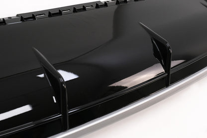 Rear Bumper Diffuser Double Outlet for Audi Q7 4M Standard Bumper (2015–2019)