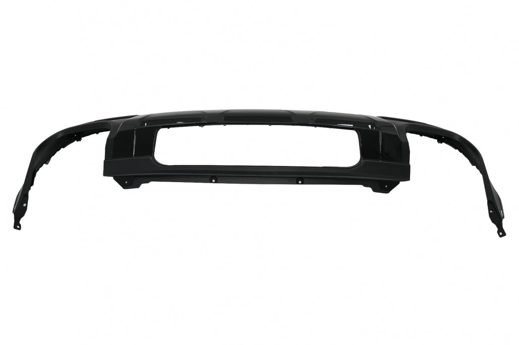Rear Bumper Diffuser Double Outlet with Black Exhaust Tips SQ7 Design for Audi Q7 4M Facelift (2020–2025)