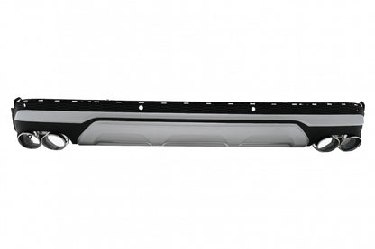 Rear Bumper Diffuser Double Outlet with Exhaust Tips SQ7 Design for Audi Q7 4M Facelift (2020–2025)