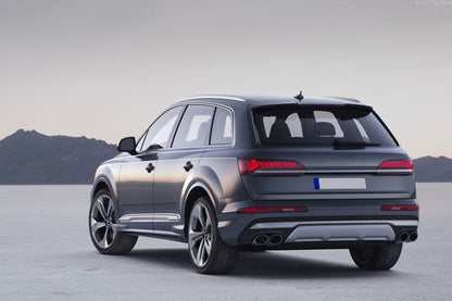 Rear Bumper Diffuser Double Outlet with Exhaust Tips SQ7 Design for Audi Q7 4M Facelift (2020–2025)