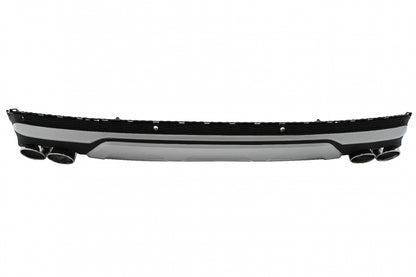 Rear Bumper Diffuser Double Outlet with Exhaust Tips SQ7 Design for Audi Q7 4M Facelift (2020–2025)