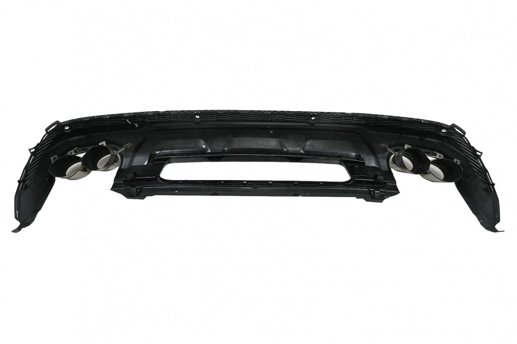 Rear Bumper Diffuser Double Outlet with Exhaust Tips SQ7 Design for Audi Q7 4M Facelift (2020–2025)