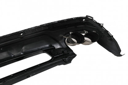 Rear Bumper Diffuser Double Outlet with Exhaust Tips SQ7 Design for Audi Q7 4M Facelift (2020–2025)