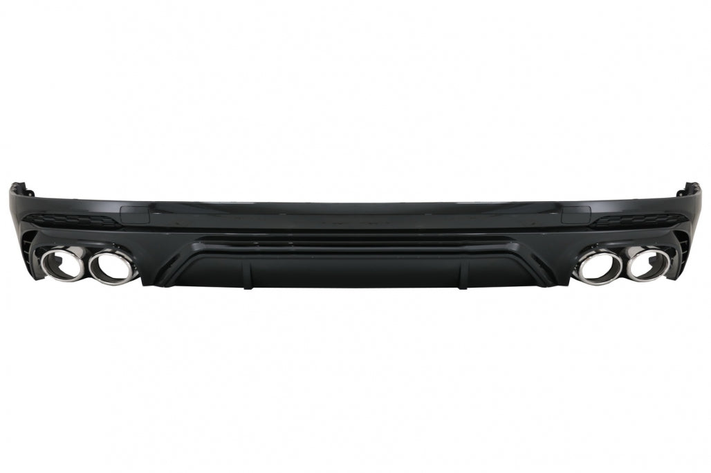 Rear Bumper Diffuser Double Outlet with Exhaust Tips for Audi Q5 FY S-Line (2018–2020)