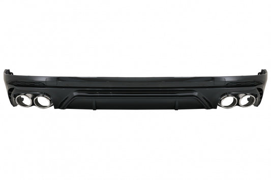 Rear Bumper Diffuser Double Outlet with Exhaust Tips for Audi Q5 FY S-Line (2018–2020)