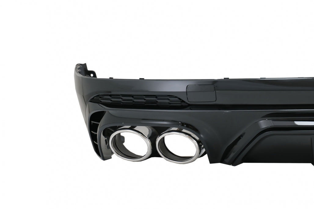 Rear Bumper Diffuser Double Outlet with Exhaust Tips for Audi Q5 FY S-Line (2018–2020)