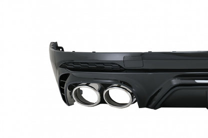 Rear Bumper Diffuser Double Outlet with Exhaust Tips for Audi Q5 FY S-Line (2018–2020)
